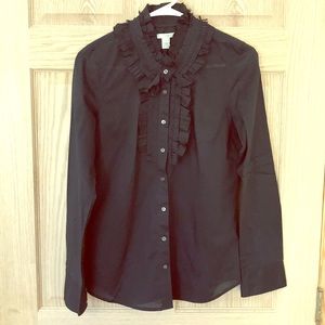 J. Crew long sleeve black shirt.